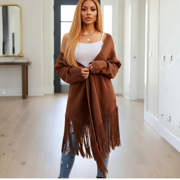 All Fashion-Fringed Cardigan