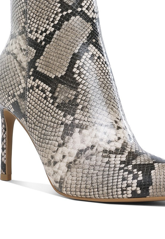 Tatria- Animal Print Ankle Bootie
