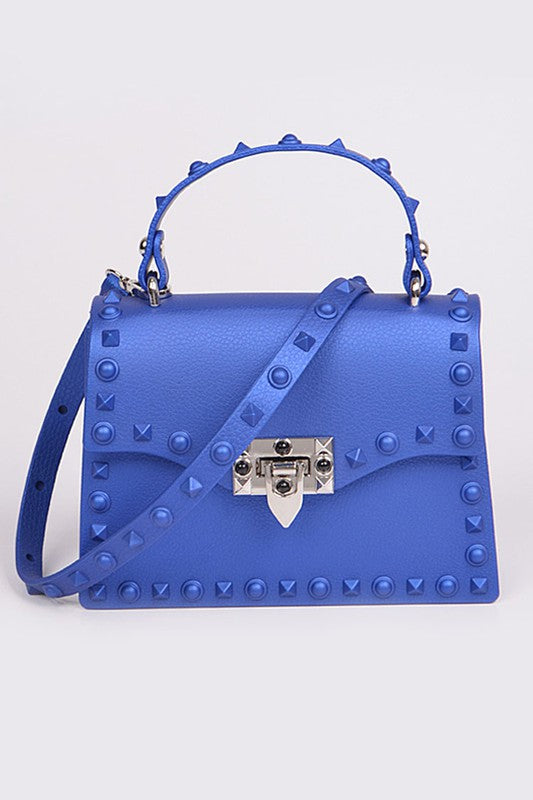 Studded Top Handle Swing Bag
