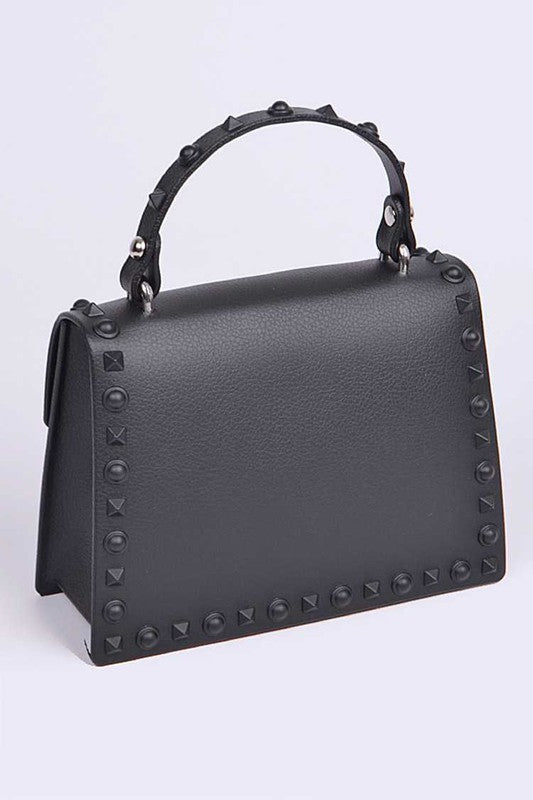 Studded Top Handle Swing Bag