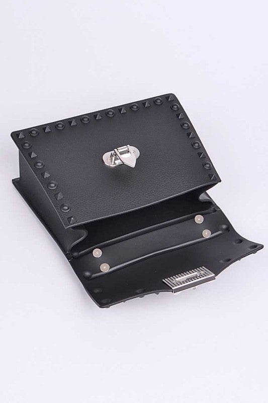 Studded Top Handle Swing Bag