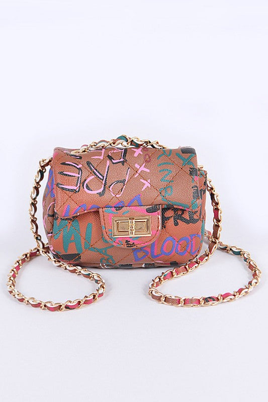 It’s All in the Plan- Graffiti Fashion Handbag