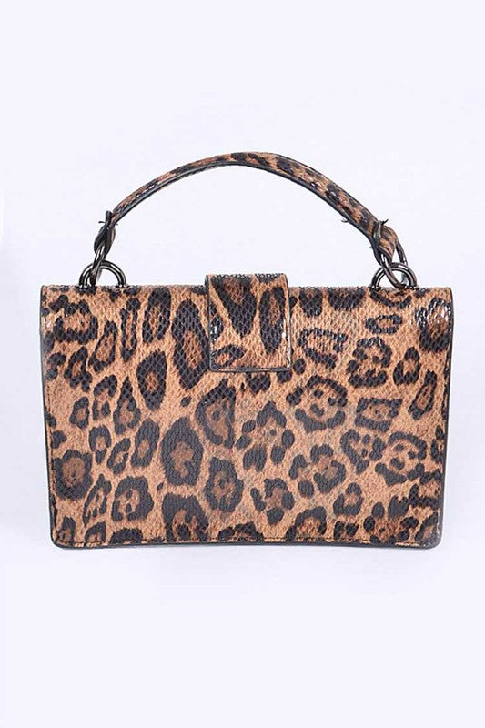 Dual Glam Leopard Print Clear Bag Duo