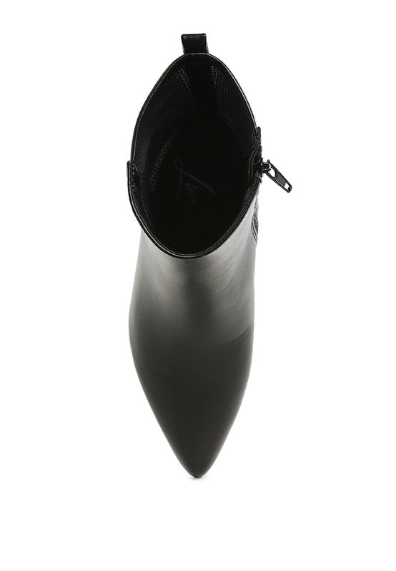 Ruby Red- Pointy Ankle Boots