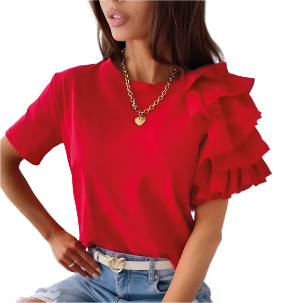 Sweeter Things- Ruffles Sleeve Top
