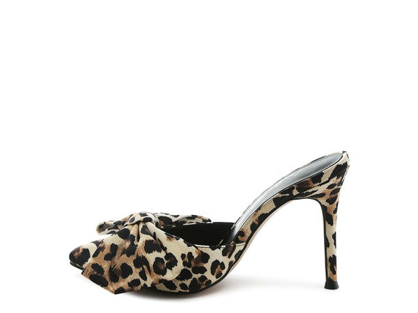 So Slick- Animal Print Mule