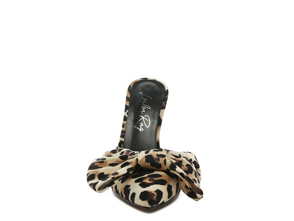 So Slick- Animal Print Mule