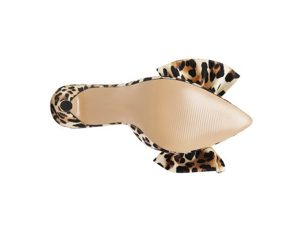 So Slick- Animal Print Mule