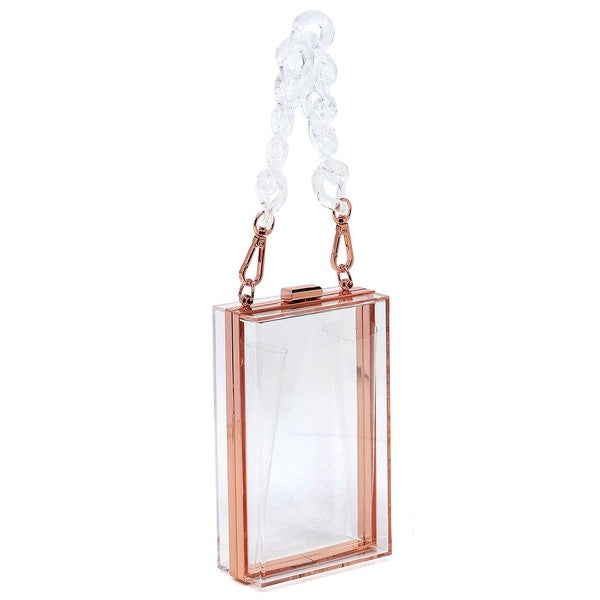 Crystal Clear Elegance: Acrylic Chain Crossbody
