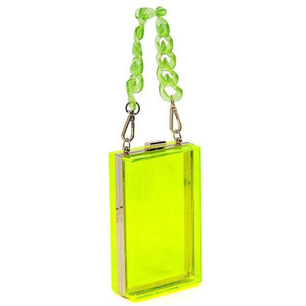 Crystal Clear Elegance: Acrylic Chain Crossbody