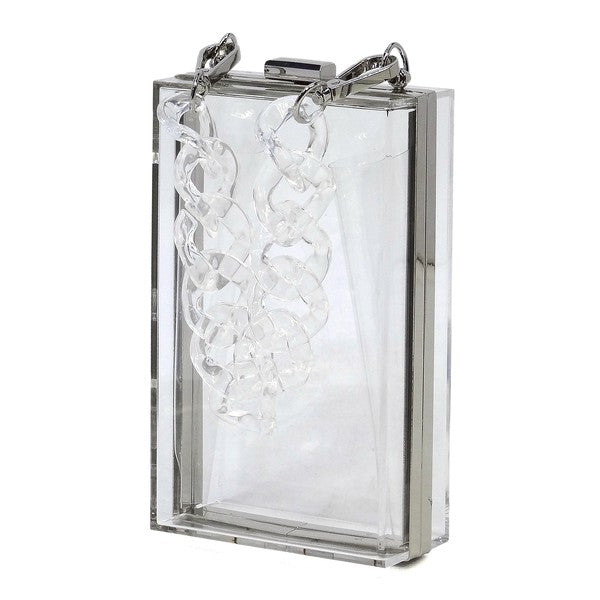 Crystal Clear Elegance: Acrylic Chain Crossbody