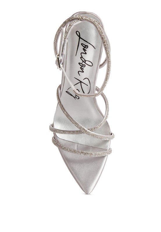 Dare Me- Rhinestone Accent Heels