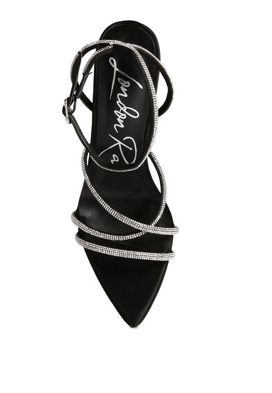 Dare Me- Rhinestone Accent Heels