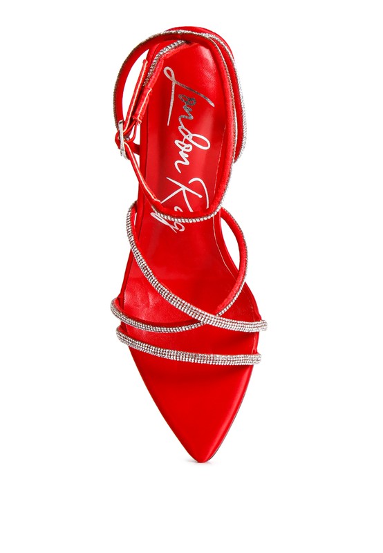 Dare Me- Rhinestone Accent Heels