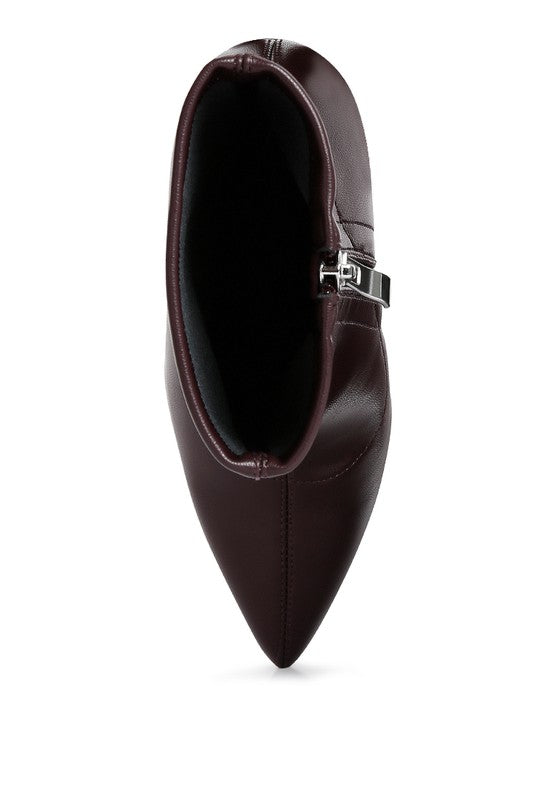 Gear up in Style- Faux Leather Ankle Boots