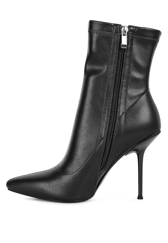 Gear up in Style- Faux Leather Ankle Boots