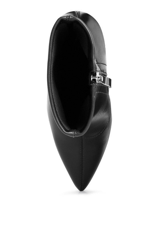 Gear up in Style- Faux Leather Ankle Boots