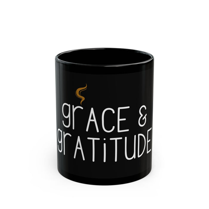 All Grace- Black Ceramic Mug