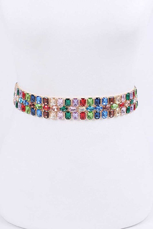 Fashion Junkie- Rhinestone Chain Belt