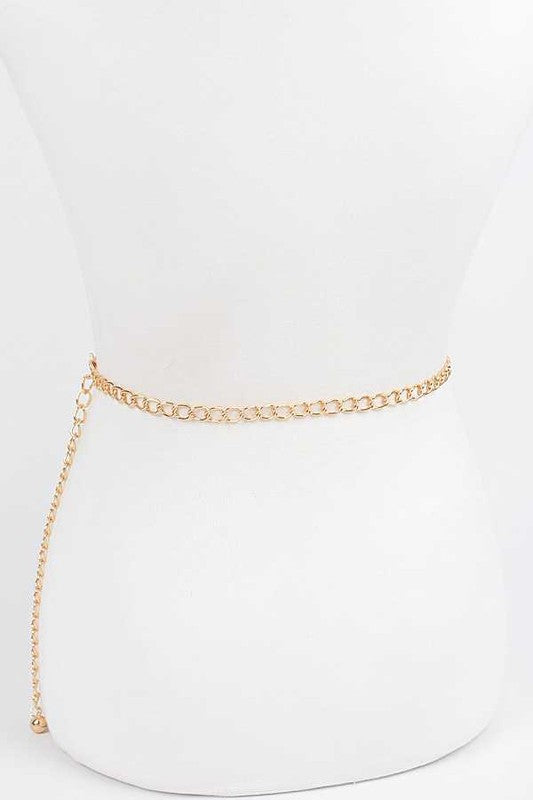 Fashion Junkie- Rhinestone Chain Belt