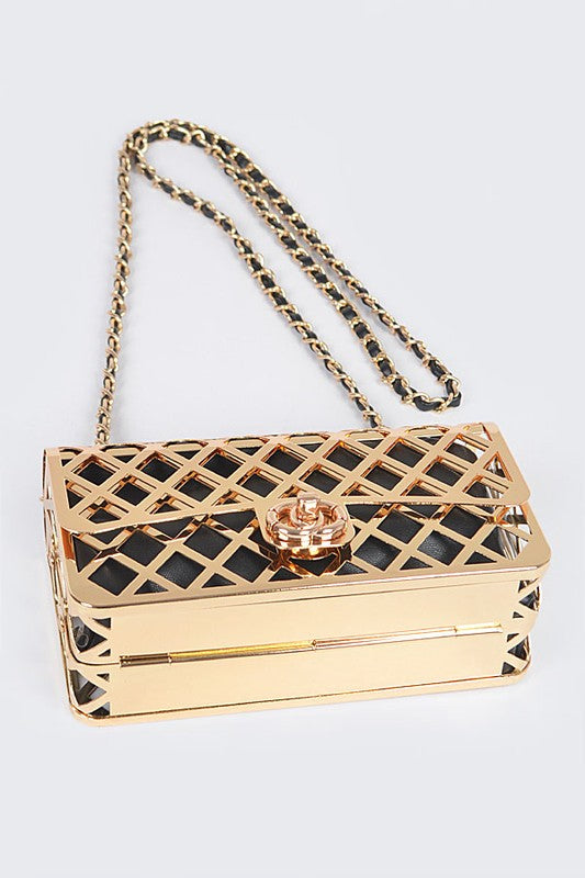 Metal Cage Iconic Shoulder Bag