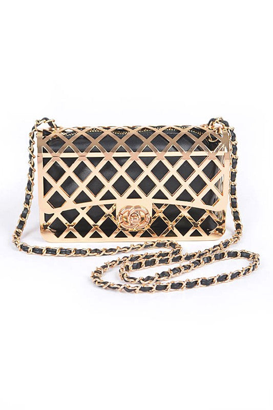 Metal Cage Iconic Shoulder Bag