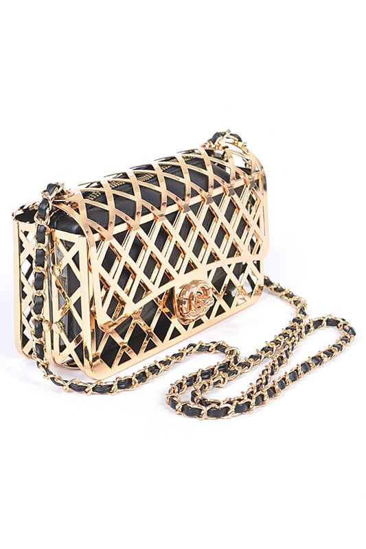 Metal Cage Iconic Shoulder Bag