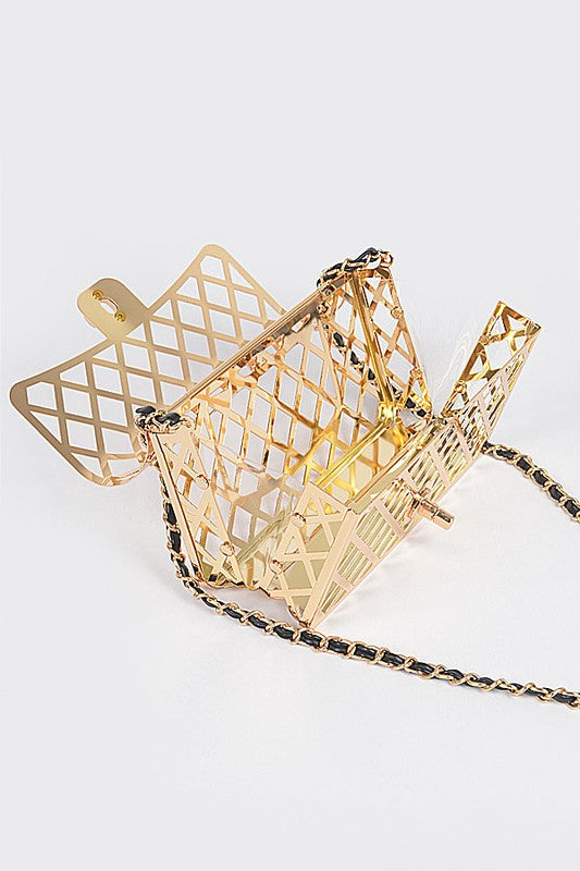 Metal Cage Iconic Shoulder Bag