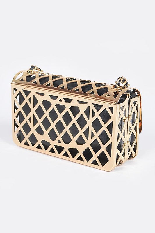 Metal Cage Iconic Shoulder Bag