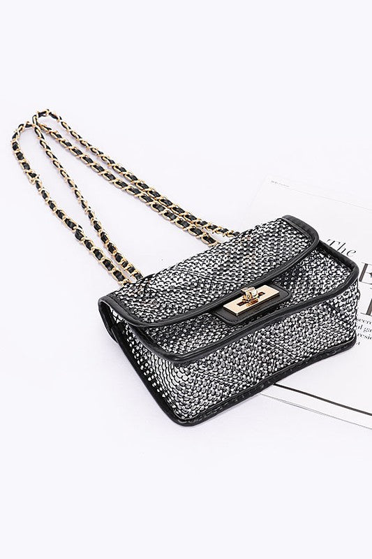 Be Ready- Rhinestone Shoulder Bag