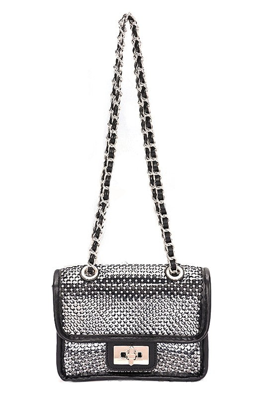 Be Ready- Rhinestone Shoulder Bag