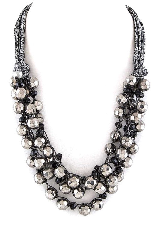 In the Mix- Layered Bead Necklace