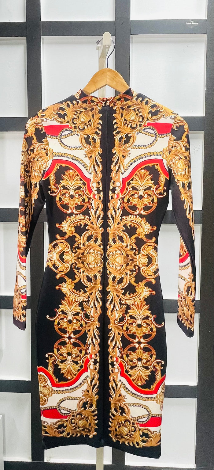 Queen Vibes- Abstract Dress