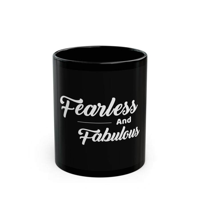 Be Fearless- Black Ceramic Mug