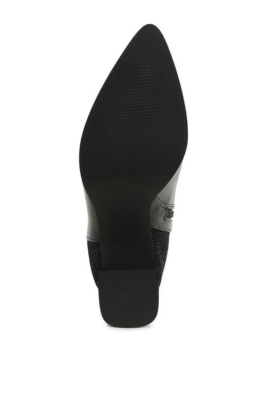 Ruby Red- Pointy Ankle Boots