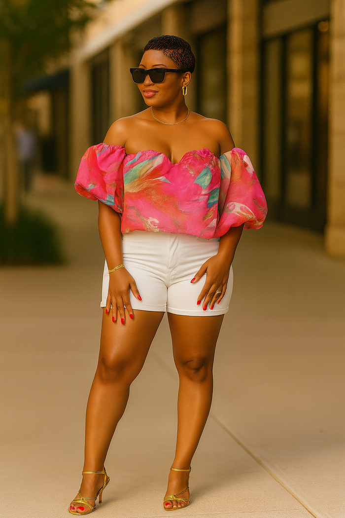 It’s a Girl Thing-Off Shoulder Top