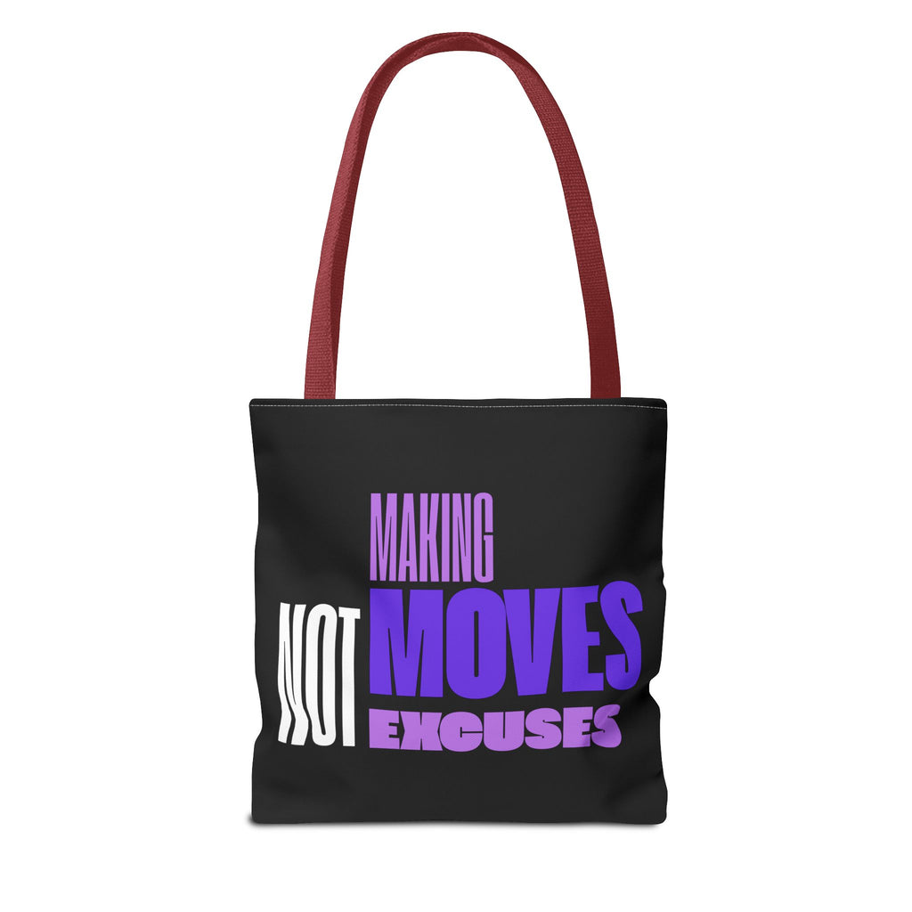 Making Moves- Black Canvas Top Handle Tote
