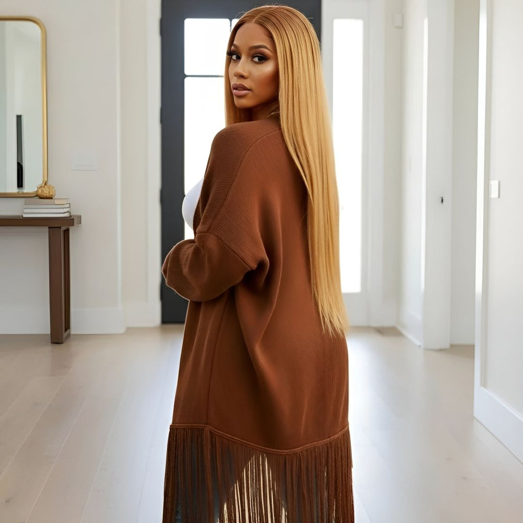 All Fashion-Fringed Cardigan