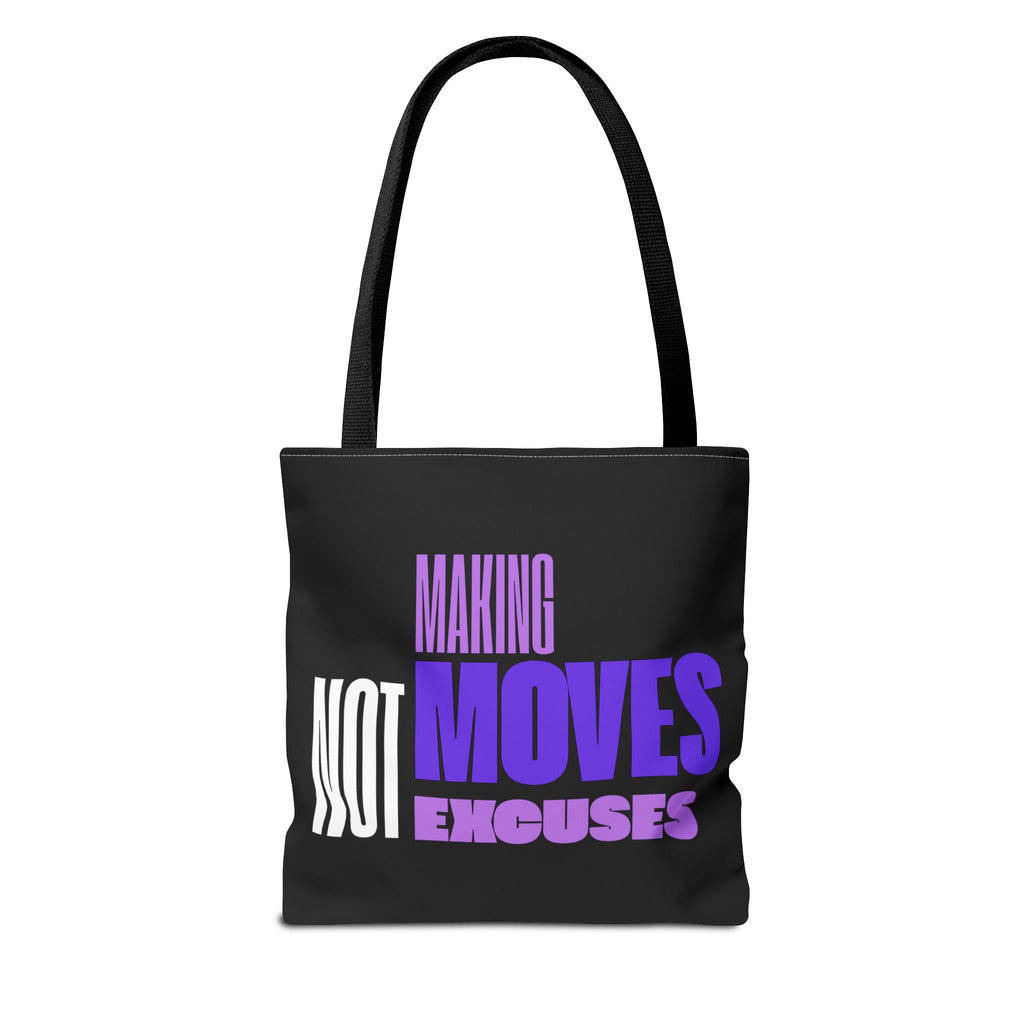 Making Moves- Black Canvas Top Handle Tote