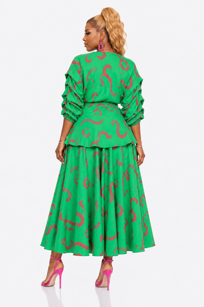 Delightful- Pink and Green Fashion Set