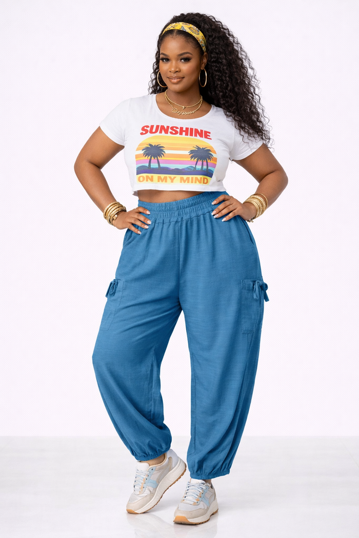 Laid Back- High Waist  Jogger Pants