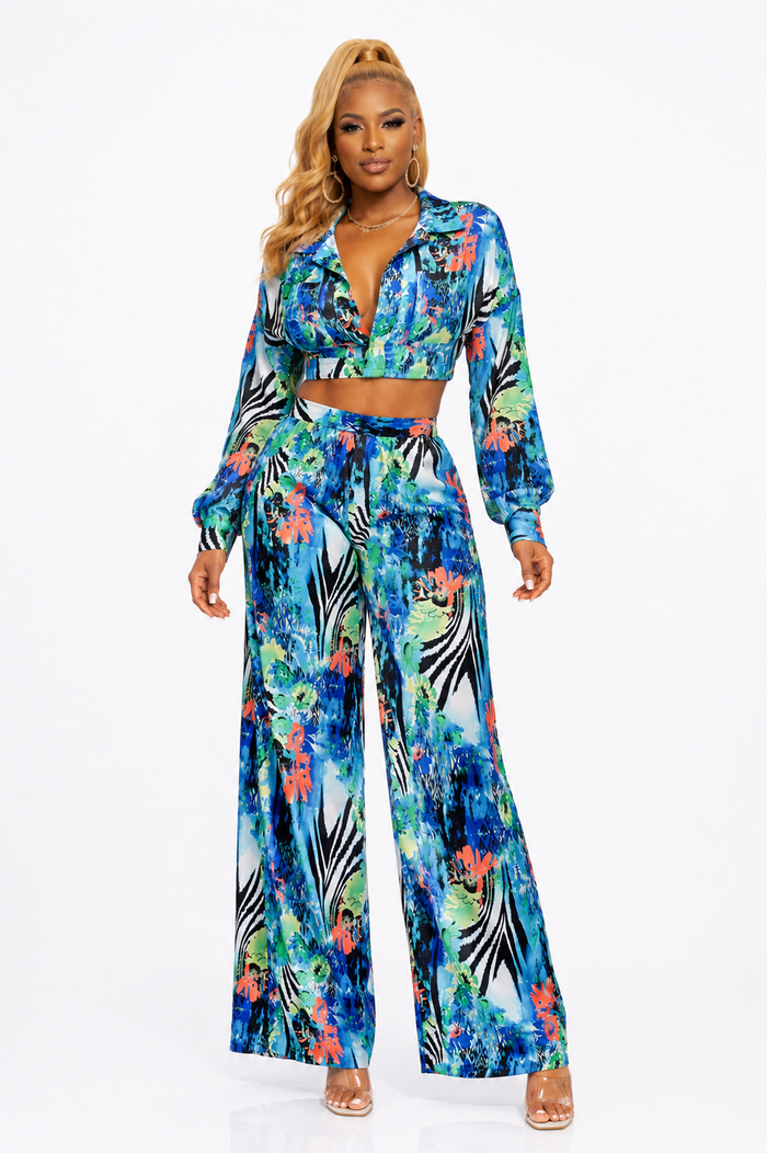 Mirage- Tropical Pant Set