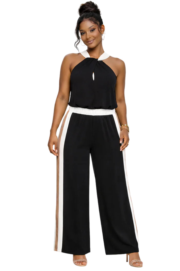 City Vibes- Casual Colorblock Pant Set