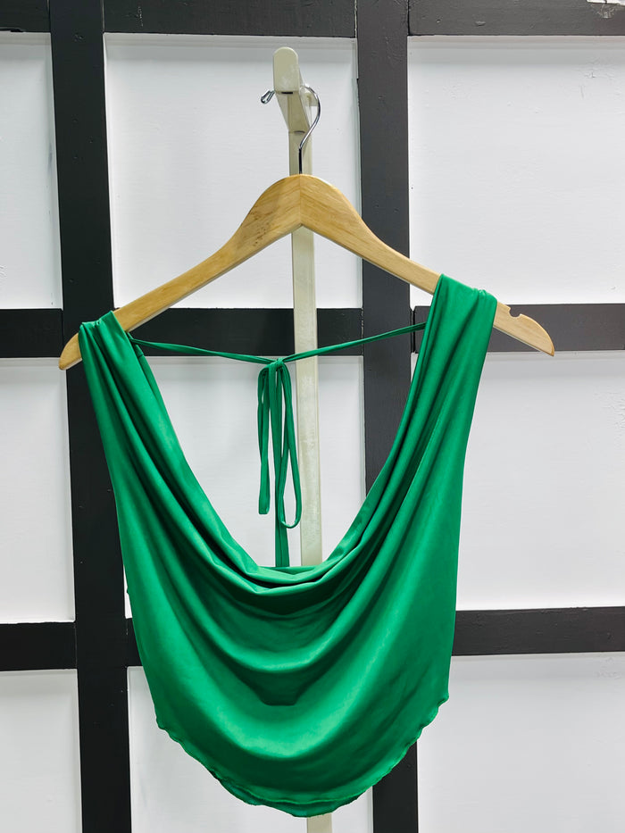 Love of Fashion- Green Back Out Top
