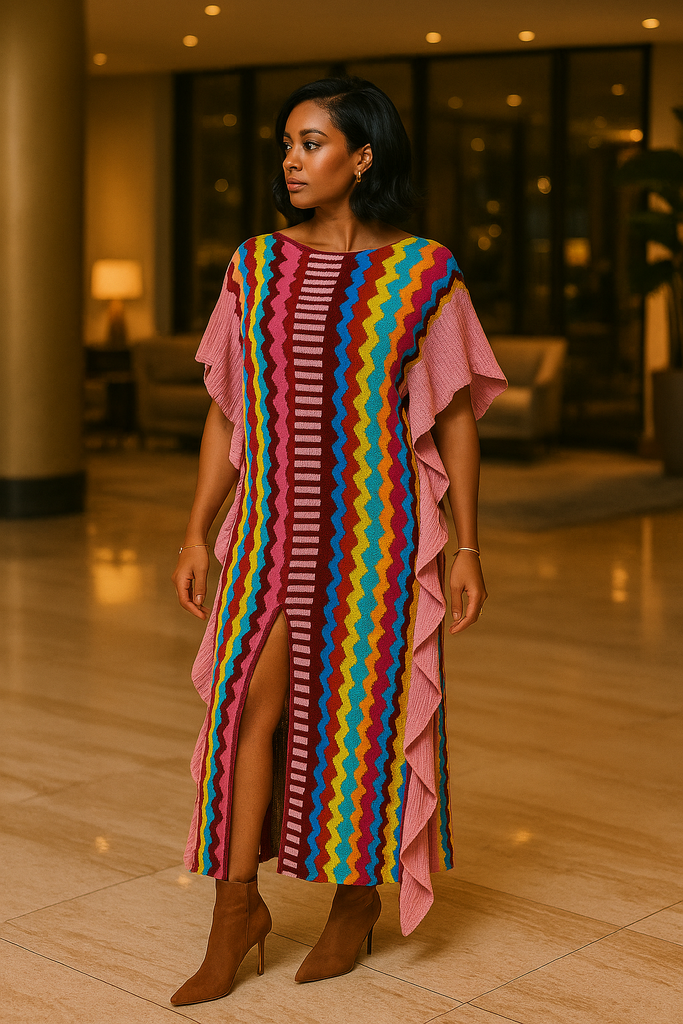 Another Level- Multicolor Loose Fit Dress