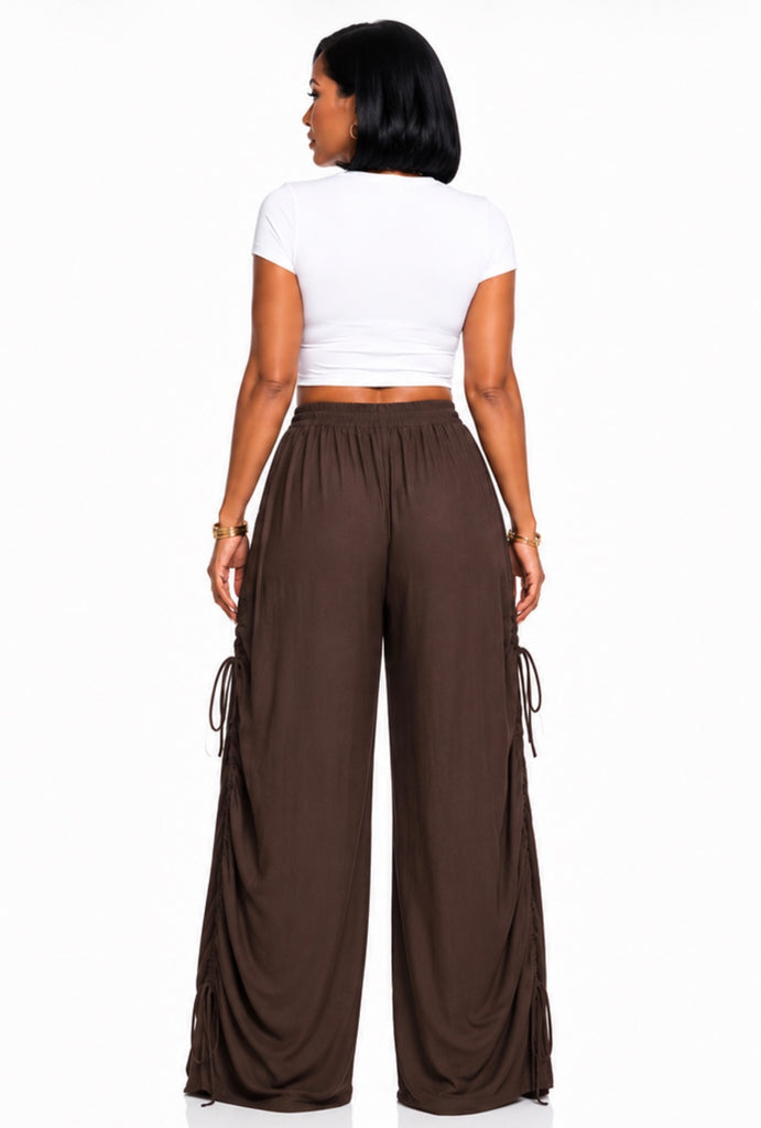 Breezy Love- Brown Harem Style Pant