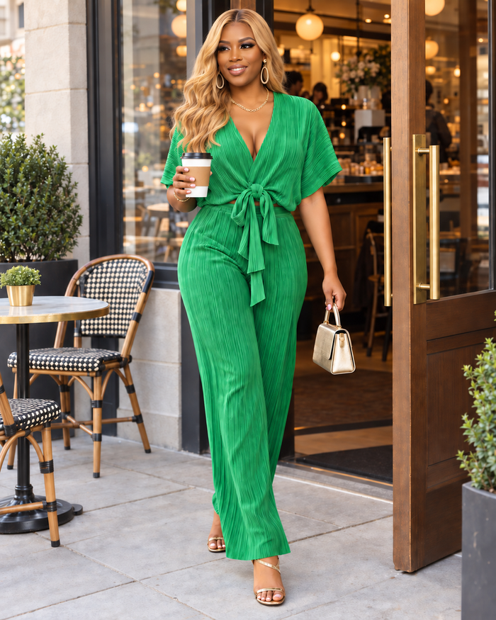 Style Love- Green Fashion Pant Set
