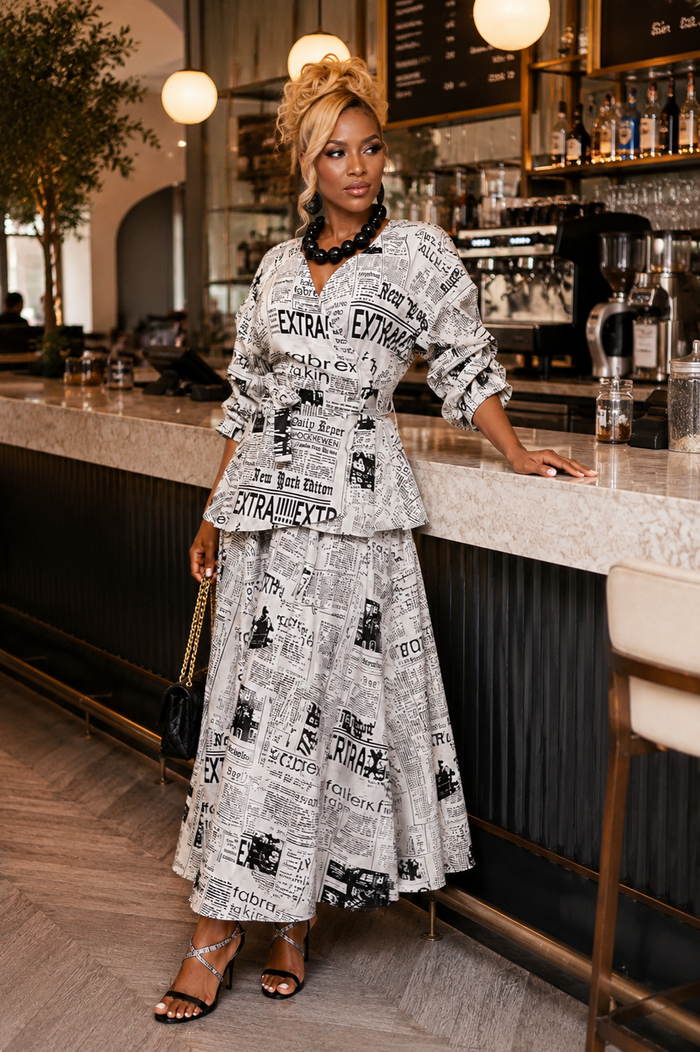 Serving Extra- Fashion Skirt Set