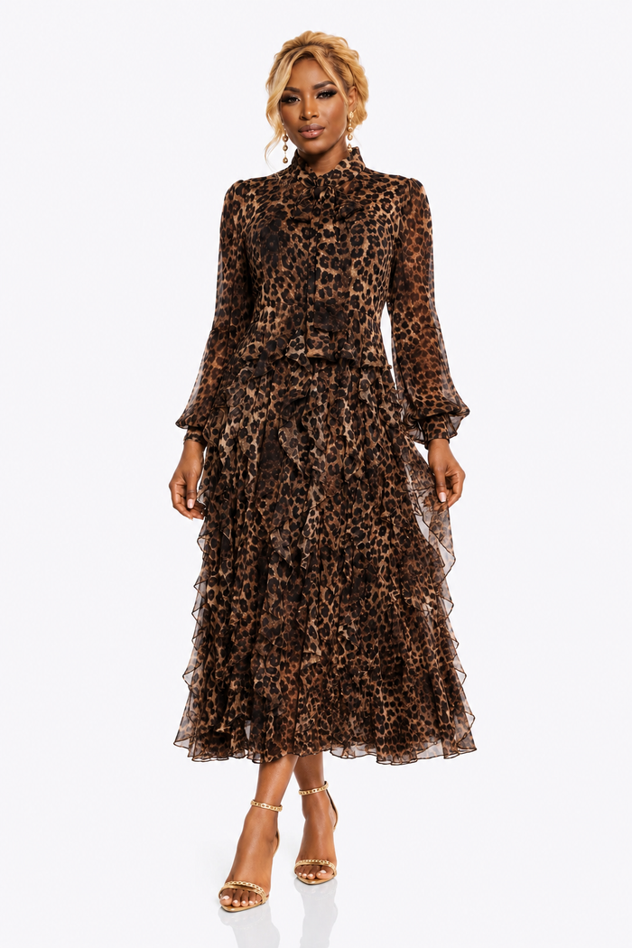 Lucky Lady-Animal Print Dress