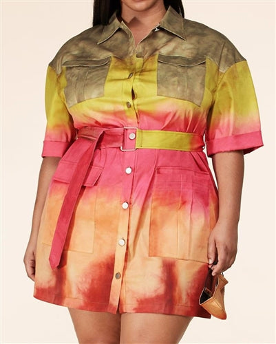 Starburst- Multicolor Mini Dress